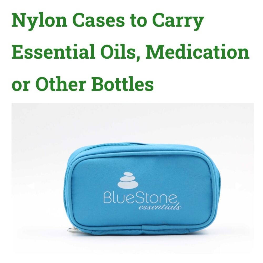 Essential Oil Medicine Toiletries Case Small Blue Zip Up Case Travel Accessories